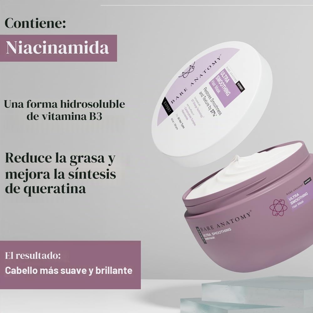 Mascarilla Capilar Alisadora Bare Anatomy