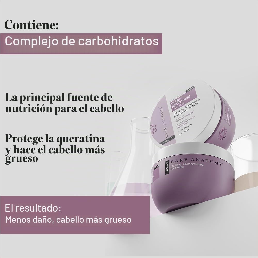 Mascarilla Capilar Alisadora Bare Anatomy
